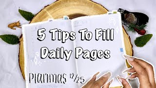 5 Ways To Fill Hobonichi Cousin’s Daily Pages  Planmas Day 12 [upl. by Merras]