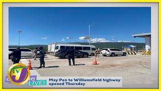 May Pen to Williamsfield Highway Opened Thursday  TVJ Daytime Live [upl. by Ibrad164]