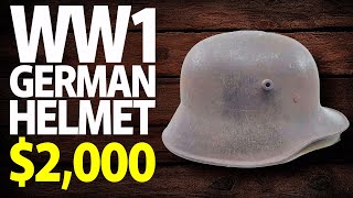 2000  WW1 Imperial German M18 Steel Combat Helmet History Design  Military Antiques Toronto [upl. by Rastus]