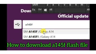 How to download a145f flash file [upl. by Shum]