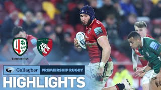 London Irish v Leicester  HIGHLIGHTS  A Hard Fought Victory  Gallagher Premiership 202223 [upl. by Dnomar]