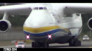 Antonov An225 Mriya landing Gardermoen  World largest plane  HD [upl. by Ardena]