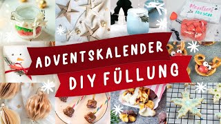 Adventskalender günstig selbst befüllen und selber machen 24 selbstgemachte DIY Ideen  TRYTRYTRY [upl. by Itra]