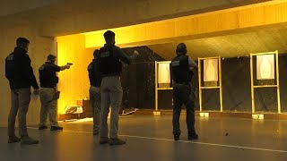 US Army Spc Wanya Young a Military Policeman assigned to fires with an M17 pistol [upl. by Leach93]