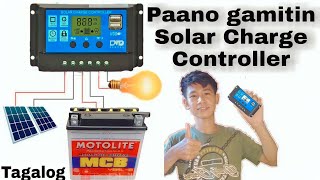 Paano gamitin ang solar charge controller How to use PWM solar charge controller [upl. by Valentina]