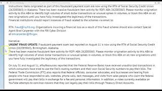 Urgent Fraud Update on Use of FRB amp quotLESSERquot Bank Routing No [upl. by Yaras]