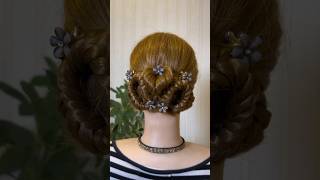 beautiful classy hairstyle for girls easy to make shorts [upl. by Cyrie]