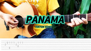 Panama  Matteo  Sili Sili Tiktok Song  Fingerstyle Tabs Chords [upl. by Aissenav]