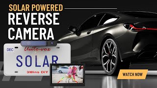 AUTOVOX Solar 1 Plus Review  Car Reverse Camera  Wireless  3 Minute Install  Solar Powered [upl. by Ayram]