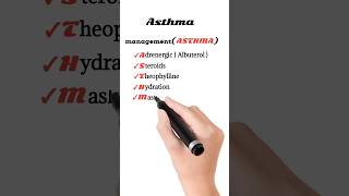 asthma management mnemonic  pharmacology mnemonics [upl. by Ellehcit3]