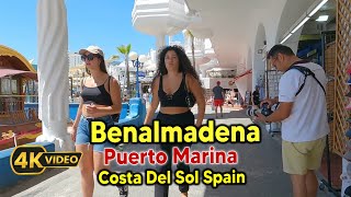 Benalmadena Puerto Marina A Stunning Coastal Escape The Costa del Sol Spain spain walkthrough [upl. by Ycnan]