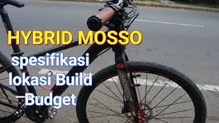 sepeda hybrid frame mosso wheelset 700 XLR 8 build at Ronles bike dengan fork rigid m5s gravel bike [upl. by Ahsircal]