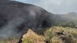 Fumaroles at Mt Vesuvius crater [upl. by Htedirem]