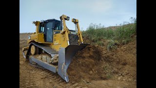 CAT D6T Pushing topsoil [upl. by Riamu]