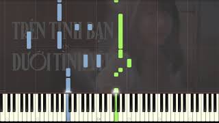 Trên Tình Bạn Dưới Tình Yêu  Min  Piano Tutorial [upl. by Moya]