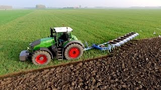 Fendt 1050 vario  8 furrow Lemken Diamant 11 OnLand Plough  KMWP Ploegen  Pflügen [upl. by Adekahs]