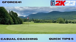 PGA Tour 2K23 Course Design Tips Quick Tips 5 [upl. by Ynttirb410]