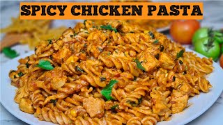 Spicy Chicken And Sweetcorn Pasta Recipe Pakistani Style Chicken Pasta [upl. by Lundell544]