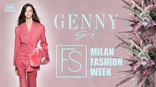 GENNY Fall Winter 20242025 Full Show 4K Milan Fashion Week feat Anne Vyalitsyna [upl. by Bettine]