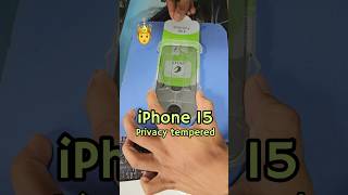 iPhone 15 Privacy￼ Magic Tempered Glass Back Body Membranes￼ Very Easy To Apply￼ [upl. by Seroled]