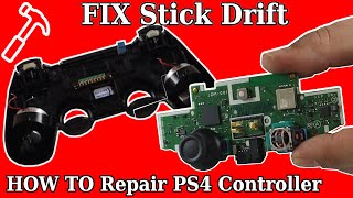 HOW TO Repair PS4 Controller Stick Drift  FIX PS4 Drift [upl. by Yelrebmik]