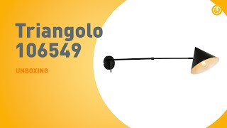 Wandlamp Triangolo 106549  UNBOXING [upl. by Ayikan]