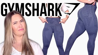 NEW GYMSHARK LEGGING TRY ON REVIEW  ELEVATE LEGGINGS HAUL [upl. by Asyen753]