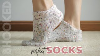 How to Crochet Socks Youll Actually Wear [upl. by Nylak99]