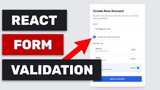 React Form Validation Tutorial 2022  reacthookform and zod [upl. by Durston224]