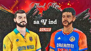 India Vs South Africa 3rd T20 Live Balwinder7988 gaming [upl. by Ellerud]