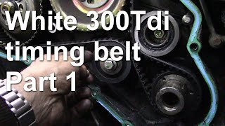 White 300Tdi timing belt part 1 [upl. by Cohleen675]