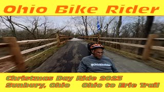 Christmas Ride 2023 We take our Catrike Expedition and Villager recumbent trike Ohio to Erie Trail [upl. by Gurias]