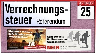 Verrechnungssteuer Referendum  Volksabstimmung 25 September 2022 [upl. by Bathsheba]