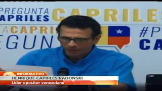 Capriles anuncia movilizaciones a todas las sedes tribunalicias por fallo que prohíbe marchar al CNE [upl. by Fredia]