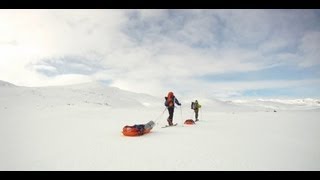 EXTREM SCHLITTENTOUR Norwegen Hardangervidda Outdoor adventure [upl. by Nomal]