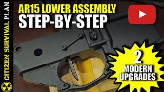 How to Assemble a Modern AR15 Lower StepbyStep [upl. by Travers640]