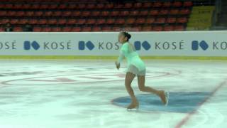 2015 ISU Jr Grand Prix  Linz Ladies Short Program Zhansaya ADYKHANOVA KAZ [upl. by Notirb260]