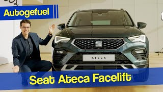 2021 Seat Ateca Xperience REVIEW Exterior Interior facelift changes  Autogefuel [upl. by Wampler]