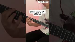 Tornado Of Souls  Megadeth Guitar Cover megadeth rock metal guitar guitarist shorts [upl. by Yanttirb994]