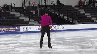 Kai Sommovigo  Novice Men Short Program  2025 Eastern Sectional Singles Final [upl. by Any]