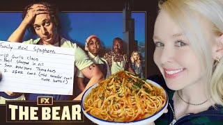 Family Meal Spaghetti From quotThe Bearquot  Cook amp Eat With Me [upl. by Annid192]