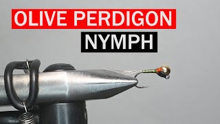 Olive Perdigon Fly Tying Pattern Tutorial [upl. by Azil]