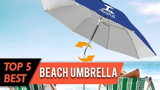 Top 5 Best Beach Umbrellas Review In 2023 [upl. by Notyalc]