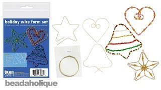 How to Use the BeadSmith Holiday Wire Form Set [upl. by Adnala647]