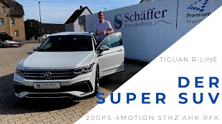 Tiguan RLine der super SUV hier bleibt kein Wunsch offen Dieser Allrad mit 200PS zieht alles weg [upl. by Aytak773]