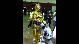 Best C3PO and R2D2 duo and costumes Megacon 2012 [upl. by Ibbie]