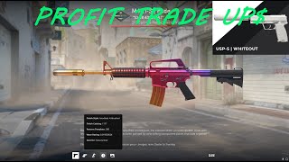 USPS  Whiteout FN TRADE UPS  M4A1S FADE  B The Monster AK47 TRADE UP ATTEMPT [upl. by Aerdnaek15]