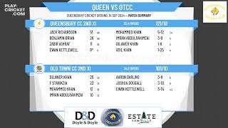 Queensbury CC 2nd XI v Old Town CC 2nd XI [upl. by Vijnas]