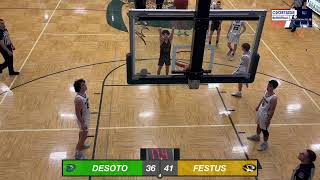 COURTSIDE BASKETBALL  BB Festus  DeSoto  1224 [upl. by Eelta]