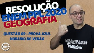 RESOLUÇÃO ENEM PPL 2020 GEOGRAFIA – QUESTÃO 69 PROVA AZUL [upl. by Junina]